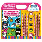 Livro p/colorir infantil Hello Kitty And Friends Hello Ed Online PT 1 UN