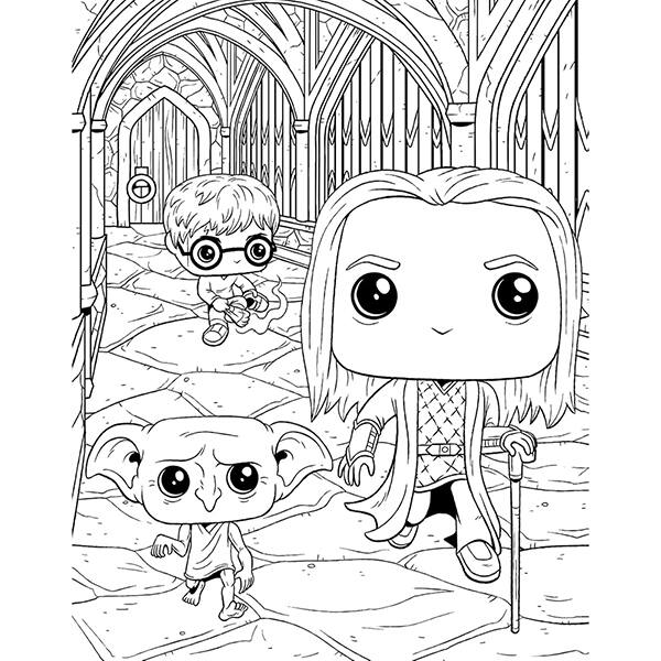 Livro para colorir Funko Pop Harry potter Catavento PT 1 UN