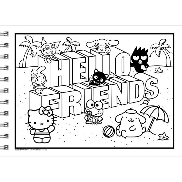 Livro para colorir infantil. Hello Kitty Cozy, Ciranda Cultural - PT 1 UN