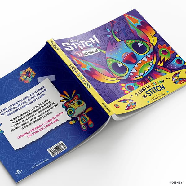 Livro para colorir Stitch, Catavento - PT 1 UN