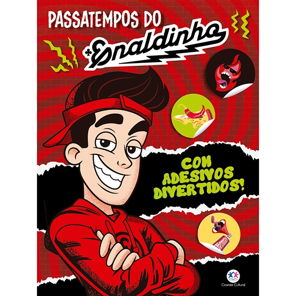 Livro infantil passatempo do Enaldinho, 32 páginas, 017657, Ciranda Cultural - PT 1 UN