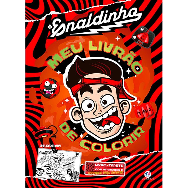 Livro para colorir do Enaldinho, 16 páginas, 017656, Ciranda Cultural - PT 1 UN