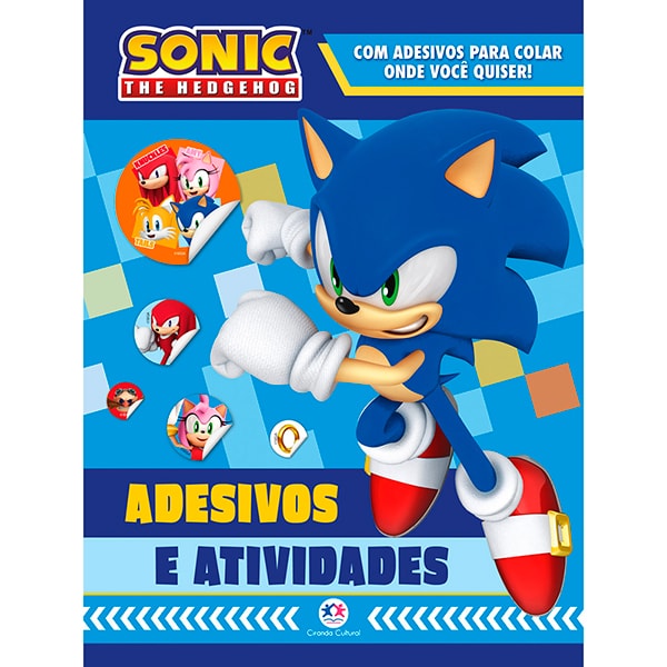 Livro infantil Sonic, 32 páginas, 017461, Ciranda Cultural - PT 1 UN