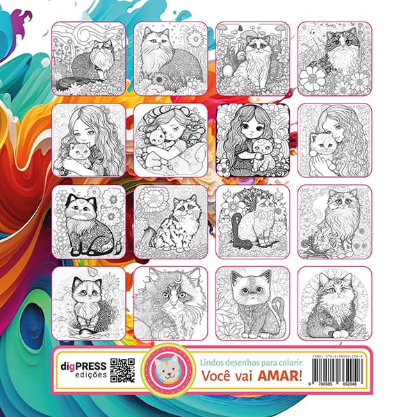 Livro para colorir Ragdoll, 9786585662, Catavento - PT 1 UN