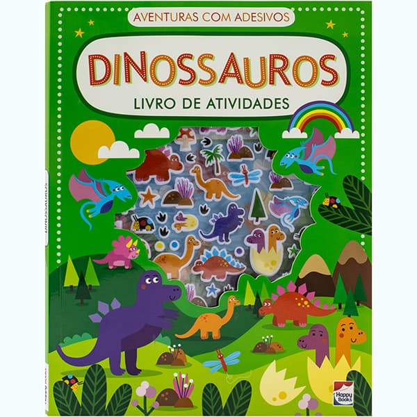 Livro infantil Dinossauros, 9786555076, Happy Books - PT 1 UN