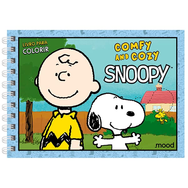 Livro para colorir Comfy & Cozy Snoopy, 021671, Ciranda Cultural - PT 1 UN