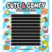 Livro para colorir Cute & Comfy Moments to Relax, 35768, Ed Online - PT 1 UN Livro para colorir Cute & Comfy Moments to Relax, 35768, Ed Online - PT 1 UN