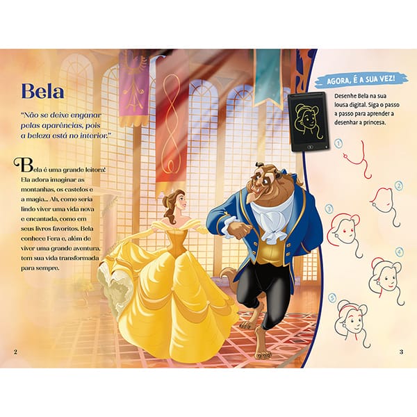 Livro infantil Meu Desenho Mágico, Princesa Disney, Melhoramentos - PT 1 UN
