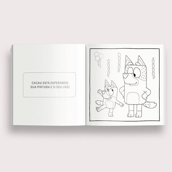 Livro p/ colorir infantil canetinha Bluey 36039 Ed Online PT 1 UN