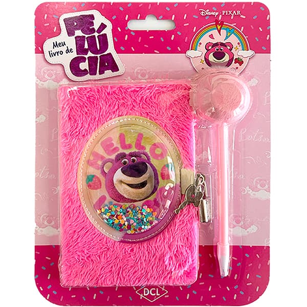 Diário infantil, Meu livro de pelúcia Disney Lotso, D8349, Dcl - PT 1 UN Diário infantil, Meu livro de pelúcia Disney Lotso, D8349, Dcl - PT 1 UN