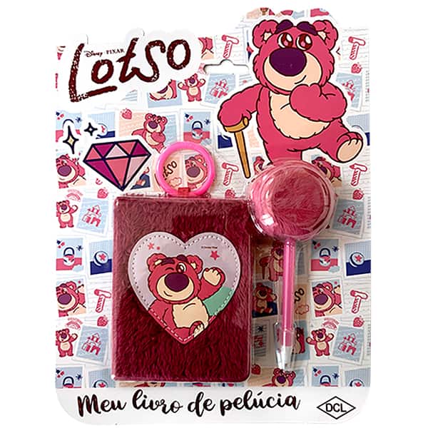 Diário infantil, Meu livro de pelúcia Disney Lotso, D8343, Dcl - PT 1 UN