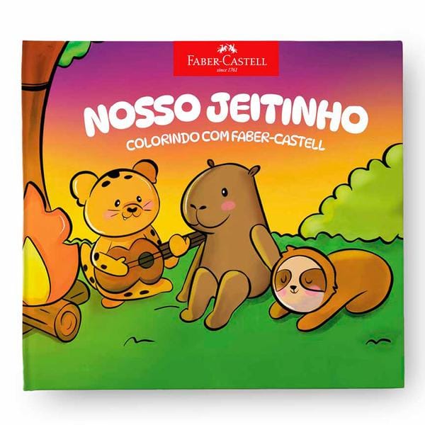 Livro para colorir Nosso Jeitinho, 48 Páginas, Faber-Castell - PT 1 UN Livro para colorir Nosso Jeitinho, 48 Páginas, Faber-Castell - PT 1 UN