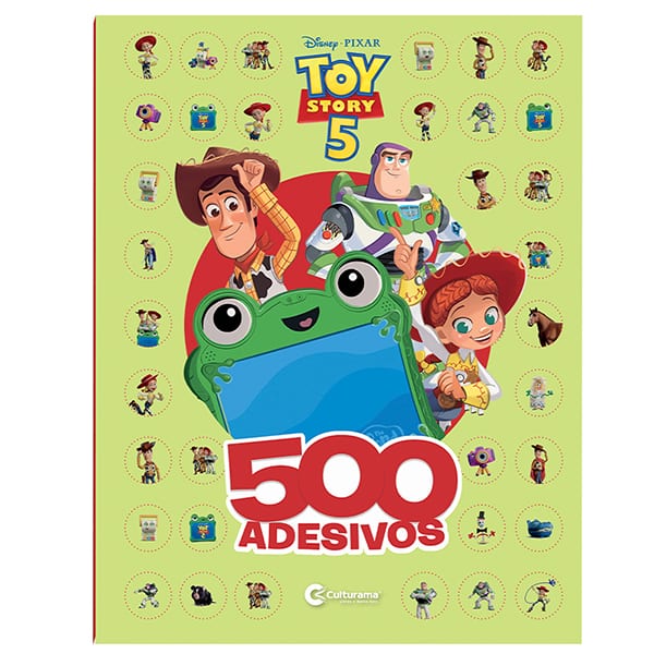 Livro para Colorir Infantil, com 500 Adesivos, Toy Story 5, Culturama - PT 1 UN