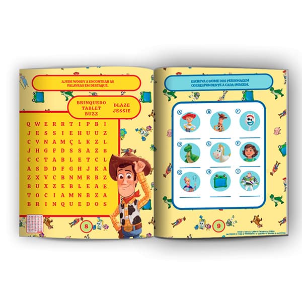 Livro para Colorir Infantil, com 500 Adesivos, Toy Story 5, Culturama - PT 1 UN