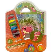 Livro p/colorir infantil criativo Dinossauros I8407 Dcl BT 1 UN