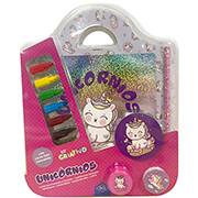 Livro p/colorir infantil criativo Unicórnios I8406 Dcl BT 1 UN