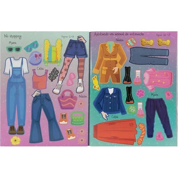 Livro infantil Cole e Decore: Dia de Compras, 321427, Happy Books - PT 1 UN