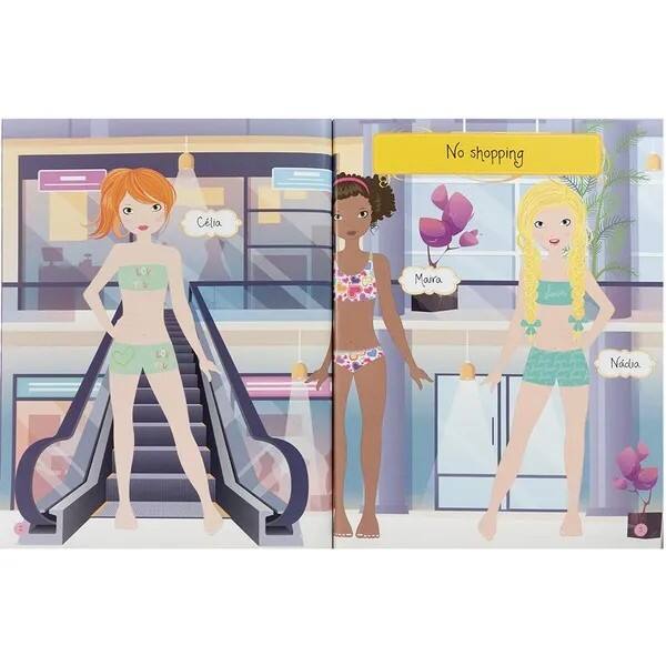 Livro infantil Cole e Decore: Dia de Compras, 321427, Happy Books - PT 1 UN