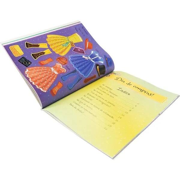 Livro infantil Cole e Decore: Dia de Compras, 321427, Happy Books - PT 1 UN