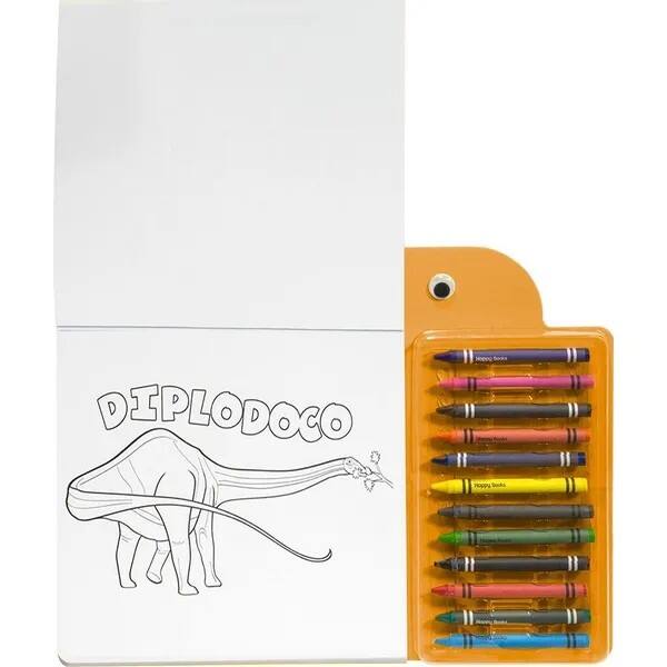 Livro para Colorir Infantil Olhinhos Criativos, Dinos, com 12 Gizes, 318744, Happy Books - PT 1 UN Livro para Colorir Infantil Olhinhos Criativos, Dinos, com 12 Gizes, 318744, Happy Books - PT 1 UN