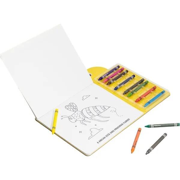 Livro para Colorir Infantil Olhinhos Criativos, Fazenda, com 12 Gizes, Happy Books - PT 1 UN Livro para Colorir Infantil Olhinhos Criativos, Fazenda, com 12 Gizes, Happy Books - PT 1 UN