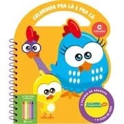 Livro para Ccolorir Infantil com 5 gizes, Galinha Pintadinha, Culturama - PT 1 UN