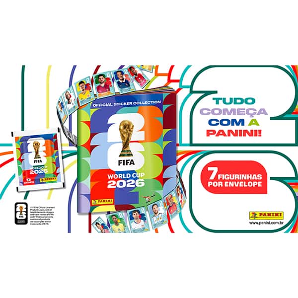 Álbum de figurinha Copa do Mundo da FIFA 2026™, Capa Dura, Panini - PT 1 UN Álbum de figurinha Copa do Mundo da FIFA 2026™, Capa Dura, Panini - PT 1 UN