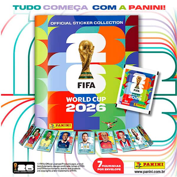 Álbum de figurinha Copa do Mundo da FIFA 2026™, Capa Dura, Panini - PT 1 UN Álbum de figurinha Copa do Mundo da FIFA 2026™, Capa Dura, Panini - PT 1 UN