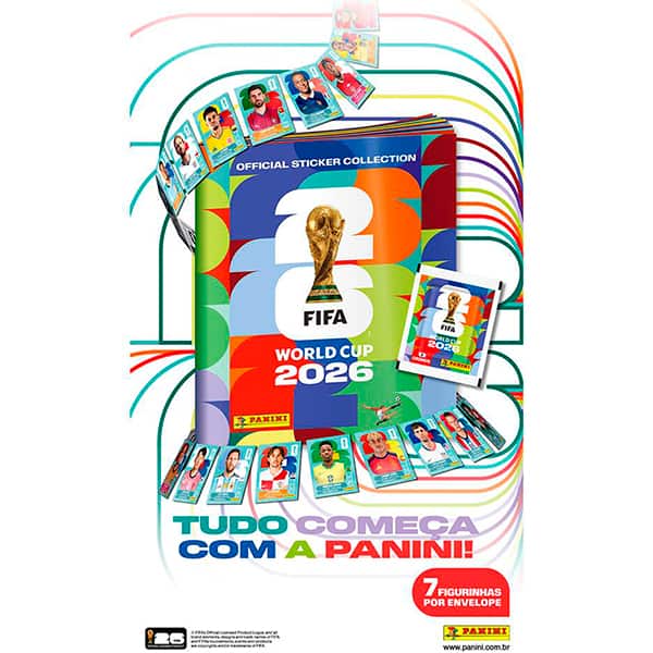 Álbum de figurinha Copa do Mundo da FIFA 2026™, Capa Dura, Panini - PT 1 UN Álbum de figurinha Copa do Mundo da FIFA 2026™, Capa Dura, Panini - PT 1 UN