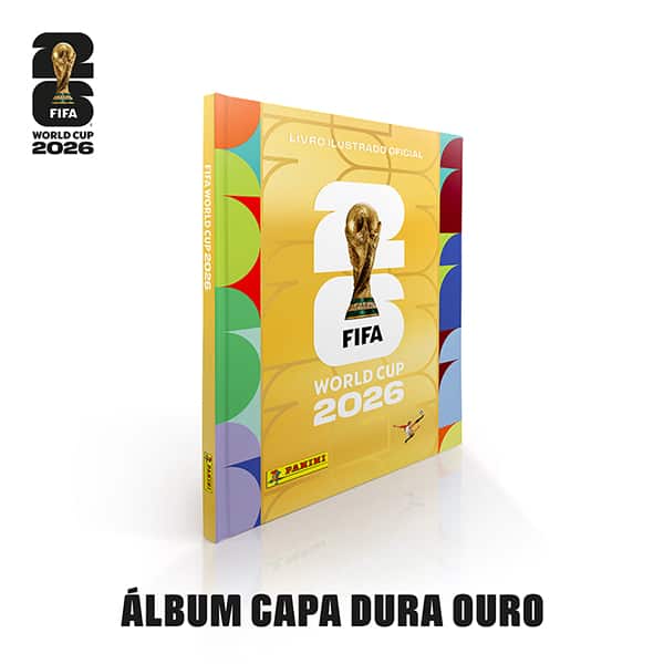 Álbum de figurinha Copa do Mundo da FIFA 2026™, Capa Dura Ouro, Panini - PT 1 UN Álbum de figurinha Copa do Mundo da FIFA 2026™, Capa Dura Ouro, Panini - PT 1 UN