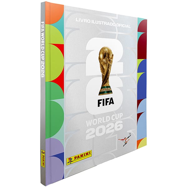 Álbum de figurinha Copa do Mundo da FIFA 2026™, Capa Dura Prata, Panini - PT 1 UN Álbum de figurinha Copa do Mundo da FIFA 2026™, Capa Dura Prata, Panini - PT 1 UN