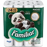 Papel higiênico fl dupla 30m Familiar 100205 Bracell PT 24 UN