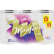 Papel higiênico folha dupla c/ 30m Mirafiori branco leve 12 pague 11 Manikraft PT 12 RL Papel higiênico folha dupla c/ 30m Mirafiori branco leve 12 pague 11 Manikraft PT 12 RL