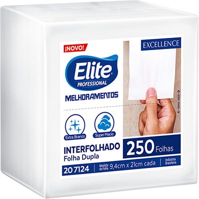 Papel higiênico branco interfolhado, Folha dupla, 207124, Softys - PT 250 FL