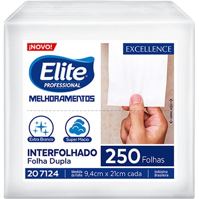 Papel higiênico branco interfolhado, Folha dupla, 207124, Softys - PT 250 FL