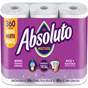 Papel toalha fl. dupla Absoluto 120fl 100222 Bracell PT 3 RL