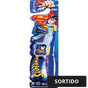 Escova de dente Superman, com protetor de cerdas, 3490,  Jadefrog - PT 1 UN Escova de dente Superman, com protetor de cerdas, 3490,  Jadefrog - PT 1 UN