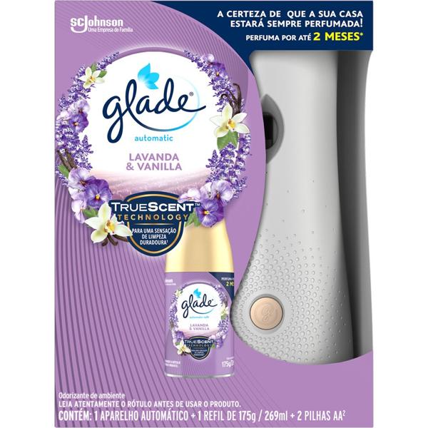 Glade Automatic Aparelho + Refill, Lavanda e Baunilha, 269ml, 4617, Johnson - PT 1 UN