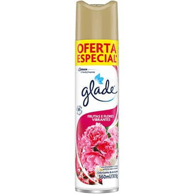 Glade aerosol frutas e flores 360ml 6653 Johnson PT 1 UN