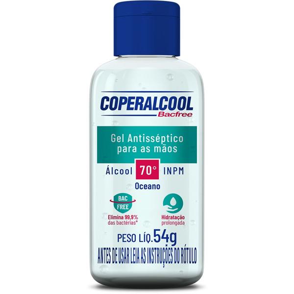 Álcool em gel antisséptico Bacfree 70%, Sortido, 54g, 092, Coperalcool - PT 1 UN