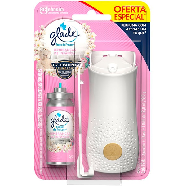 Odorizador de Ambiente + Base e Refil, Lembrança de Infância, 12ml, 6807, Glade - 1 UN