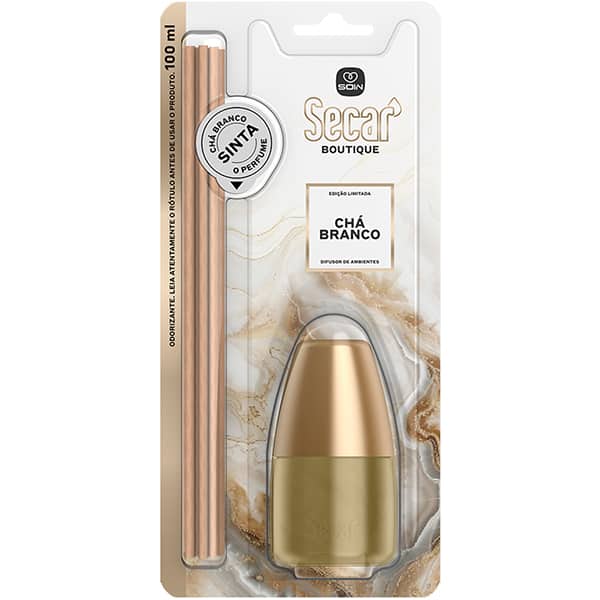 Aromatizador de ambiente Chá Branco, Boutique, 100 ml, Secar - BT 1 UN