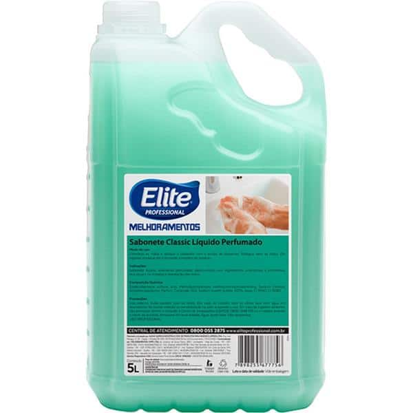 Sabonete liquido elite Classic, Erva doce, 5 litros, 207447, Softys - PT 1 UN