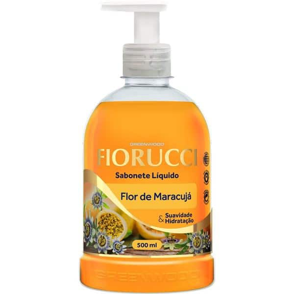 Sabonete líquido, Flor de maracujá, 500ml, 8128, Fiorucci - PT 1 UN