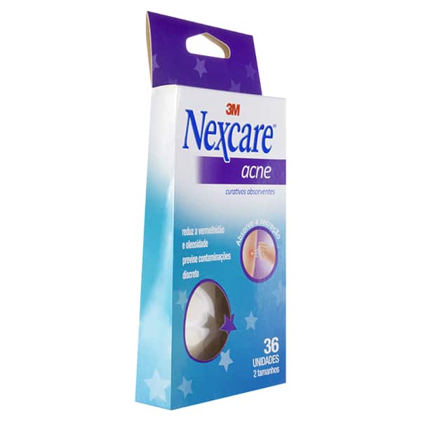 Curativo absorvente para acne, Nexcare, HB00437217, 3M - CX 36 UN