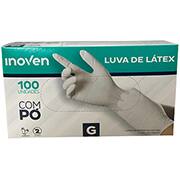 Luva látex descartável com pó G Inoven Comercio Inte CX 100 UN