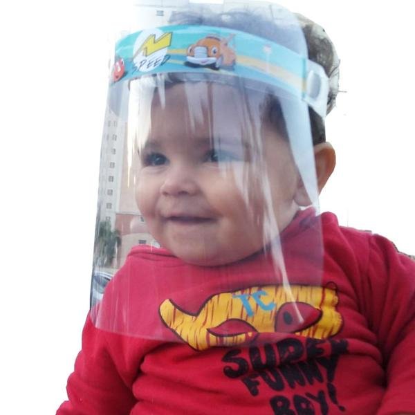 Protetor facial - Face Shield em PP 0,3mm infantil Plascony PT 1 UN