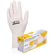 Luva látex descartável natural c/amido M Volk do Brasil CX 100 UN Luva látex descartável natural c/amido M Volk do Brasil CX 100 UN