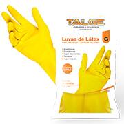 Luva látex amarela, G, 5558, Talge - UN 1 UN