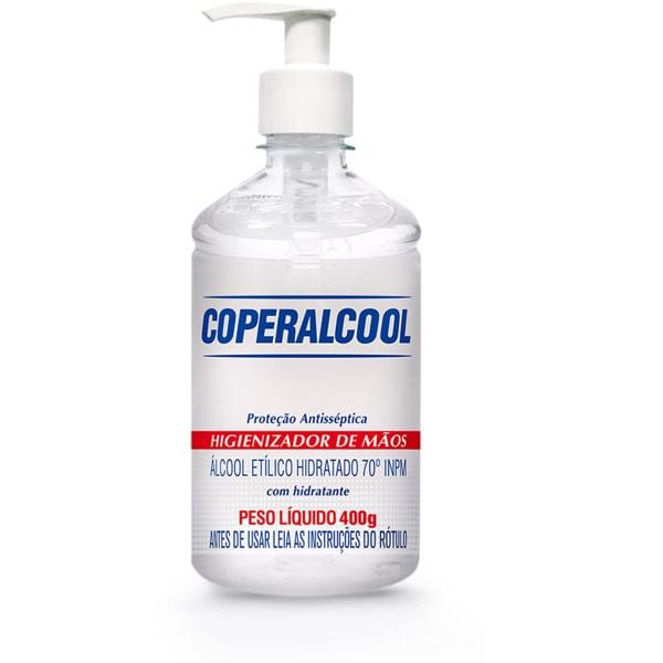 Álcool em gel antisséptico 400g 446 Coperalcool PT 1 UN